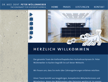 Tablet Screenshot of dr-wuellenweber.de